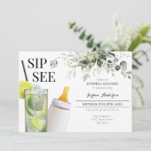 Invitation à la fête de bienvenue pour bébé (Debout devant)