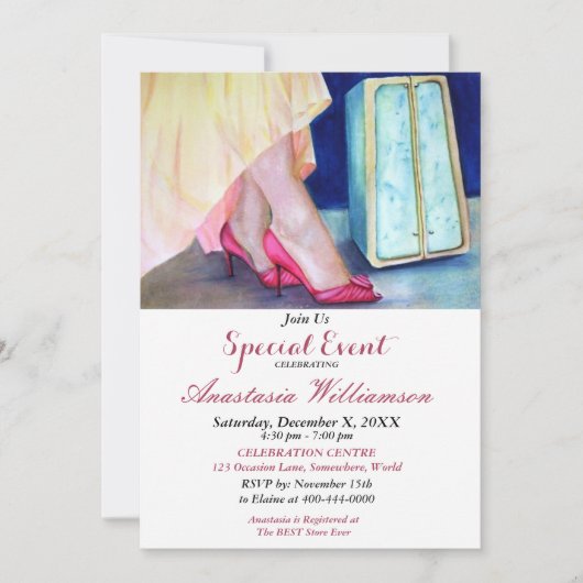 INVITATION À LA FÊTE DE BON VOYAGE (Devant)