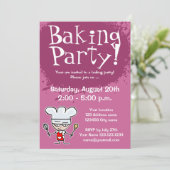 Invitation à la fête de boulangerie| invitations p (Debout devant)