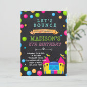 Invitation à la fête de Bounce House (Debout devant)