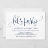 Invitation à la fête de célébration de mariage en  (Devant)