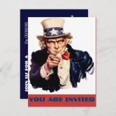 invitation à la fête de célibataire, invitation à  (Devant / Derrière)