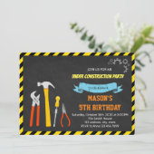 Invitation à la fête de chantier en construction (Debout devant)