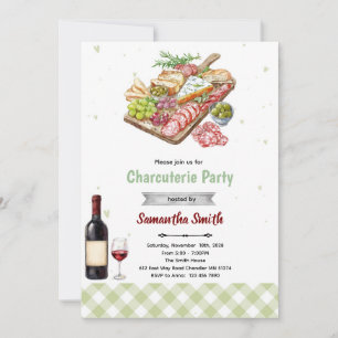 Invitation à la fête de charcuterie