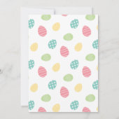 Invitation à la Fête de chasse aux oeufs de Pâques (Dos)