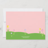 Invitation à la Fête de chasse aux oeufs de Pâques (Dos)