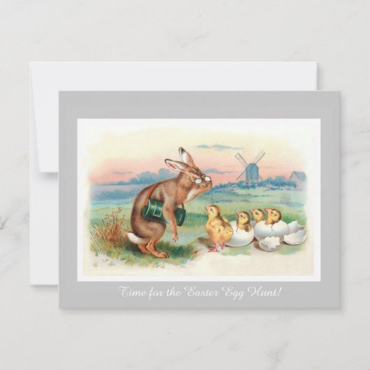 Invitation à la Fête de chasse aux oeufs de Pâques (Devant)