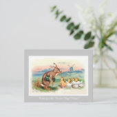 Invitation à la Fête de chasse aux oeufs de Pâques (Debout devant)