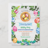 Invitation à la fête de chasse aux oeufs de Pâques (Devant)