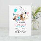 Invitation à la fête de chien Chienne Invitation F (Debout devant)