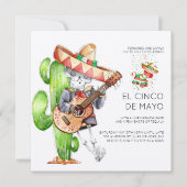 Invitation à la fête de Cinco de Mayo (Devant)