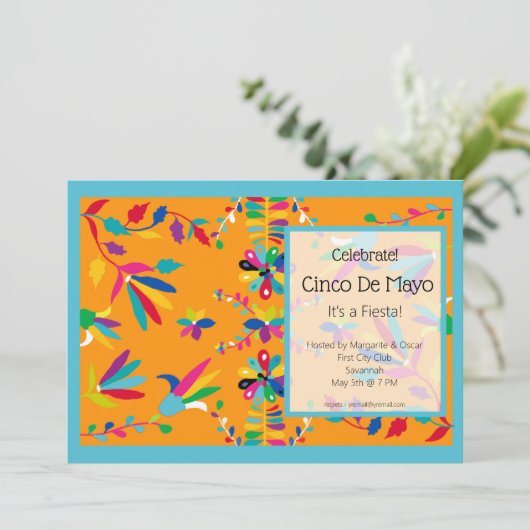 Invitation à la fête de Cinco de Mayo (Debout devant)