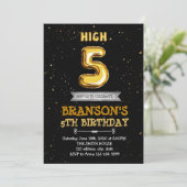 Invitation à la fête de cinq ans (Debout devant)