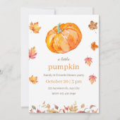 Invitation à la fête de citrouille d'automne (Devant)