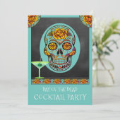 Invitation à la fête de cocktail Day Of The Dead (Debout devant)