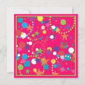 Invitation à la fête de Confetti (Devant)