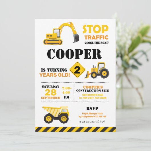 Invitation à la fête de construction (Debout devant)