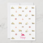 Invitation à la fête de construction Arrêtez la ci (Dos)