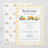 Invitation à la fête de construction d'arrêt de la (Devant / Derrière)