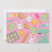 INVITATION À LA FÊTE DE COOKIES DE PÂQUES (Dos)