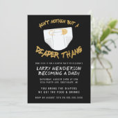 Invitation à la fête de couche Hip Hop (Debout devant)