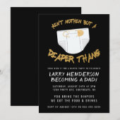 Invitation à la fête de couche Hip Hop (Devant / Derrière)