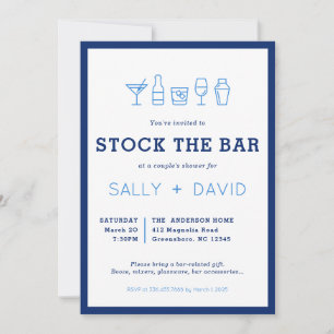 Invitation à la fête de couple pour remplir le bar