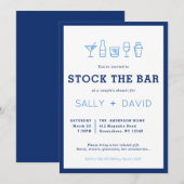 Invitation à la fête de couple pour remplir le bar (Devant / Derrière)
