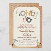 Invitation à la fête de couples Honey Do (Devant / Derrière)