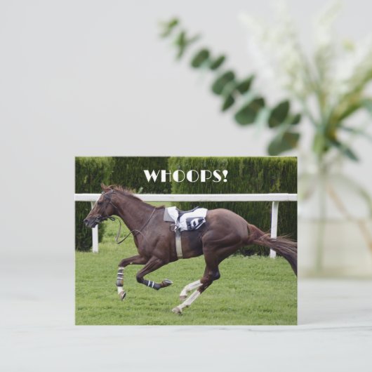 INVITATION À LA FÊTE DE COURSE WHOOPS (Debout devant)