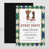 Invitation à la fête de courses de chevaux Derby D (Devant / Derrière)