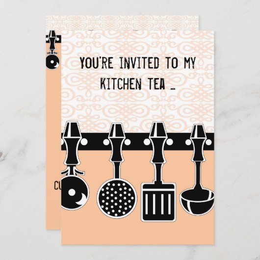 Invitation à la fête de cuisine (Devant / Derrière)