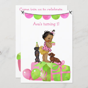 Invitation à la fête de Dachshund