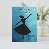 Invitation à la fête de danse de ballerine (Debout devant)