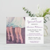 INVITATION À LA FÊTE DE DANSE DE BALLET (Debout devant)