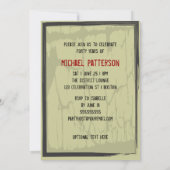 Invitation à la fête de décompte des grungy pour l (Dos)