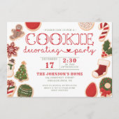 Invitation à la fête de décoration de biscuits de (Devant)