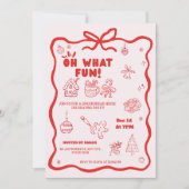 Invitation à la fête de décoration de biscuits en  (Devant)