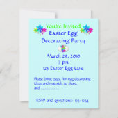 Invitation à la fête de décorations d'oeufs de Pâq (Dos)