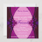 Invitation à la fête de dentelle de Bohême Rose ex (Dos)