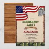 Invitation à la fête de départ à la retraite de l' (Devant / Derrière)