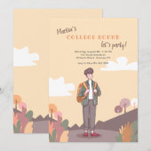 Invitation à la fête de départ pour les garçons qu (Devant / Derrière)