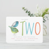 Invitation à la fête de deux Anniversaires (Debout devant)