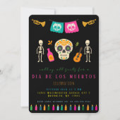 Invitation à la fête de Día de los Muertos (Devant)