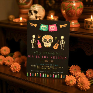Invitation à la fête de Día de los Muertos
