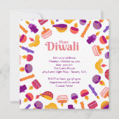 Invitation à la fête de Diwali (Devant)