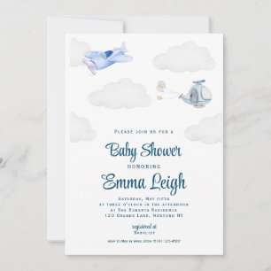 Invitation à la fête de douche baby shower