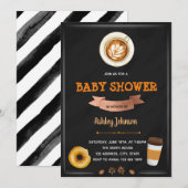 Invitation à la fête de douche Café Et Envies (Devant / Derrière)