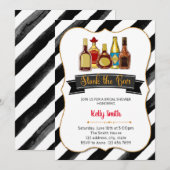 Invitation à la fête de douche de bar stockée (Devant / Derrière)