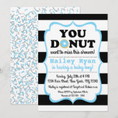 Invitation à la fête de douche de bébé gourmand (Devant / Derrière)